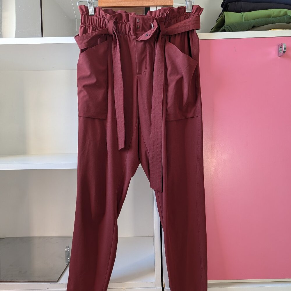 Athleta Skyline Pants with paperbag waist